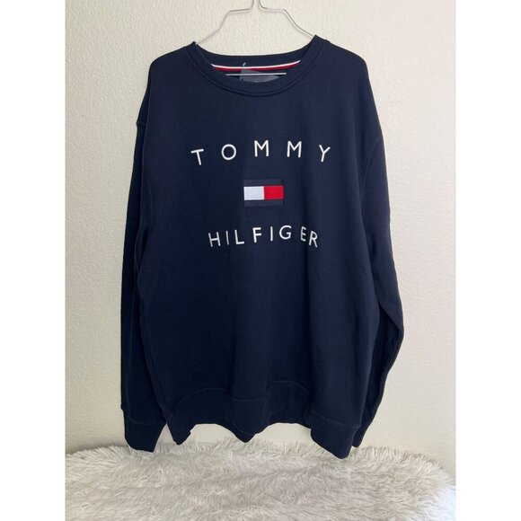 Tommy Hilfiger XXL Crewneck Sweatshirt New with Tags Nautical Spellout - Picture 2 of 5